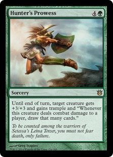 【ENG】【Foil】《狩人の勇気/Hunter's Prowess》[BNG]