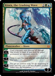 【ENG】【Foil】《荒ぶる波濤、キオーラ/Kiora, the Crashing Wave》[BNG]