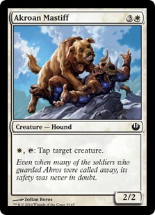 【ENG】【Foil】《アクロスの猛犬/Akroan Mastiff》[JOU]