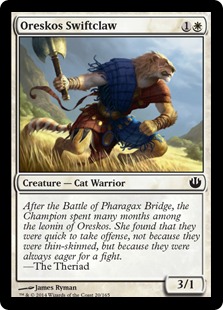 【ENG】【Foil】《オレスコスの速爪/Oreskos Swiftclaw》[JOU]