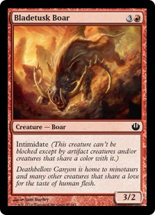 【ENG】【Foil】《刃牙の猪/Bladetusk Boar》[JOU]