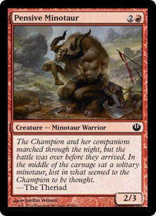 【ENG】【Foil】《悲しげなミノタウルス/Pensive Minotaur》[JOU]