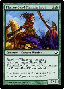 【ENG】【Foil】《フィーリーズ団の雷鳴蹄/Pheres-Band Thunderhoof》[JOU]