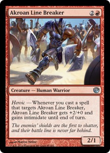 【ENG】【Foil】《アクロスの戦線砕き/Akroan Line Breaker》[JOU]