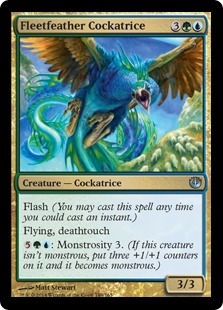 【ENG】【Foil】《速羽根のコカトリス/Fleetfeather Cockatrice》[JOU]