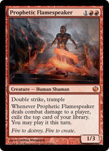 【ENG】【Foil】《予言の炎語り/Prophetic Flamespeaker》[JOU]