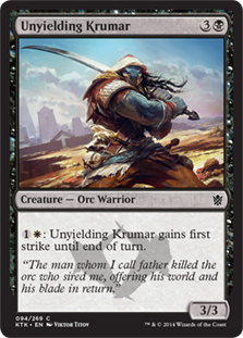 【ENG】【Foil】《不撓のクルーマ/Unyielding Krumar》[KTK]