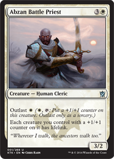 【ENG】《アブザンの戦僧侶/Abzan Battle Priest》[KTK]