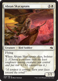【ENG】《アブザンの飛空隊長/Abzan Skycaptain》[FRF]