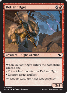 【ENG】【Foil】《反抗するオーガ/Defiant Ogre》[FRF]