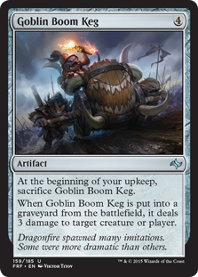 【ENG】《ゴブリンの爆裂樽/Goblin Boom Keg》[FRF]