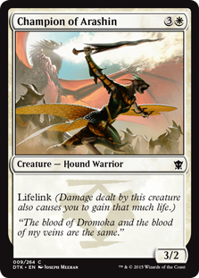 【ENG】【Foil】《アラシンの勇者/Champion of Arashin》[DTK]