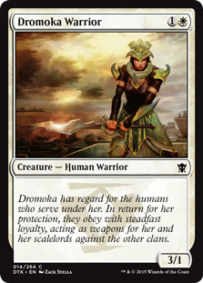 【ENG】【Foil】《ドロモカの戦士/Dromoka Warrior》[DTK]