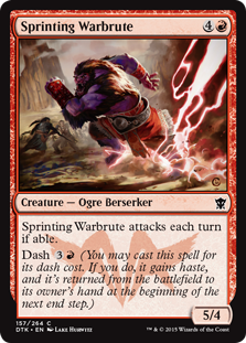 【ENG】【Foil】《疾走する戦暴者/Sprinting Warbrute》[DTK]