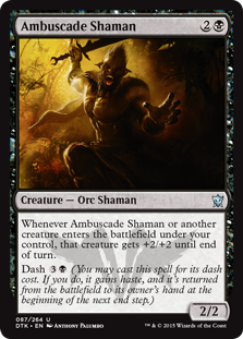 【ENG】【Foil】《待ち伏せの巫師/Ambuscade Shaman》[DTK]