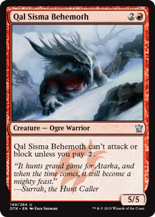 【ENG】【Foil】《カル・シスマのビヒモス/Qal Sisma Behemoth》[DTK]