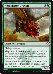 【ENG】【Foil】《群追いドラゴン/Herdchaser Dragon》[DTK]