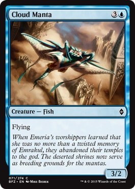 【ENG】《雲マンタ/Cloud Manta》[BFZ]