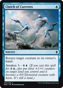 【ENG】《掴み掛かる水流/Clutch of Currents》[BFZ]