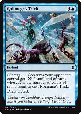 【ENG】《乱動魔道士の計略/Roilmage's Trick》[BFZ]