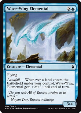 【ENG】《波翼の精霊/Wave-Wing Elemental》[BFZ]