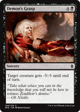 【ENG】《悪魔の掌握/Demon's Grasp》[BFZ]