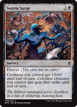 【ENG】《大群の殺到/Swarm Surge》[BFZ]