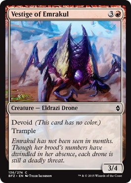 【ENG】《エムラクールの名残/Vestige of Emrakul》[BFZ]