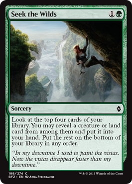 【ENG】《未開地の捜索/Seek the Wilds》[BFZ]