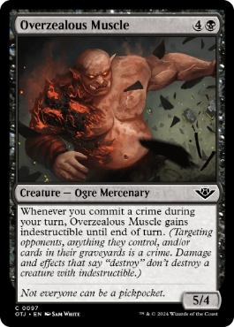 【ENG】【Foil】《狂信的な用心棒/Overzealous Muscle》[OTJ]