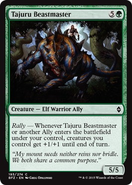 【ENG】《タジュールの獣使い/Tajuru Beastmaster》[BFZ]