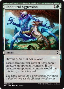 【ENG】【Foil】《異常な攻撃性/Unnatural Aggression》[BFZ]