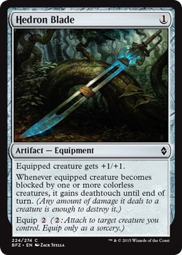 【ENG】【Foil】《面晶体の刃/Hedron Blade》[BFZ]