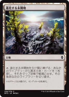 【JPN】【Foil】《進化する未開地/Evolving Wilds》[BFZ]