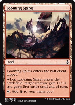 【ENG】【Foil】《そびえる尖頂/Looming Spires》[BFZ]