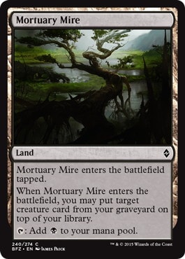 【ENG】【Foil】《亡骸のぬかるみ/Mortuary Mire》[BFZ]