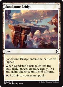 【ENG】【Foil】《砂岩の橋/Sandstone Bridge》[BFZ]