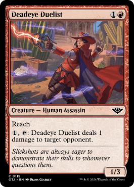 【ENG】【Foil】《百発百中の決闘者/Deadeye Duelist》[OTJ]