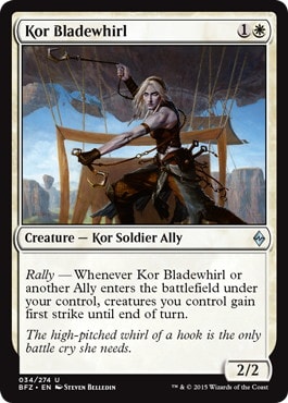 【ENG】《コーの刃振り/Kor Bladewhirl》[BFZ]
