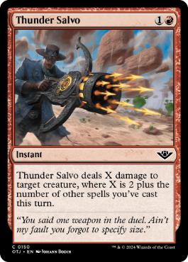【ENG】【Foil】《雷の斉射/Thunder Salvo》[OTJ]