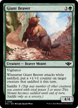 【ENG】【Foil】《巨大ビーバー/Giant Beaver》[OTJ]