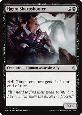 【ENG】《ハグラの名射手/Hagra Sharpshooter》[BFZ]