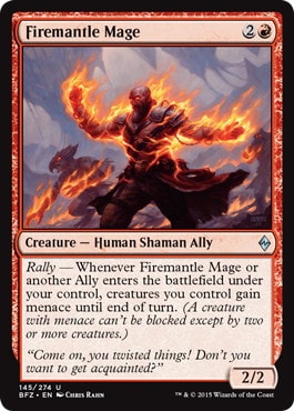 【ENG】《炎套の魔道士/Firemantle Mage》[BFZ]