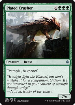 【ENG】《板金鎧の破壊屋/Plated Crusher》[BFZ]