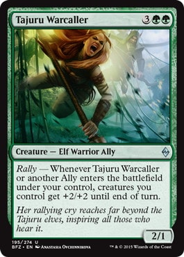 【ENG】《タジュールの戦呼び/Tajuru Warcaller》[BFZ]
