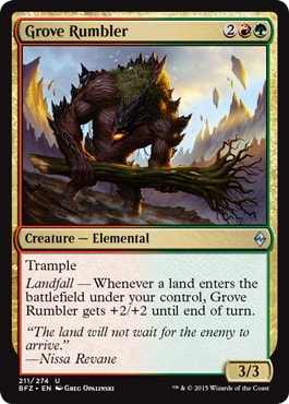 【ENG】《林の喧騒者/Grove Rumbler》[BFZ]