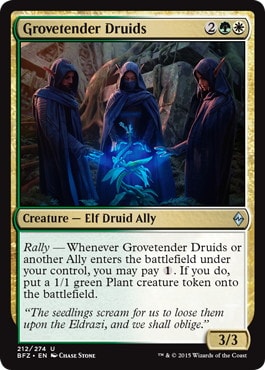 【ENG】《林番のドルイド/Grovetender Druids》[BFZ]