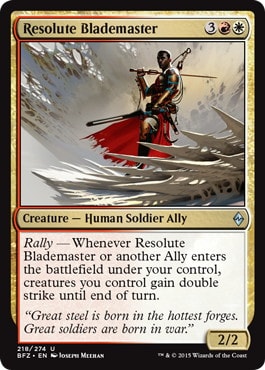 【ENG】《毅然たる刃の達人/Resolute Blademaster》[BFZ]