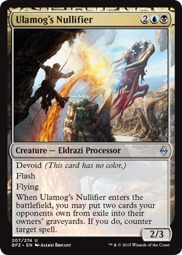 【ENG】《ウラモグの失却させるもの/Ulamog's Nullifier》[BFZ]
