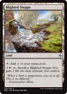 【ENG】《荒廃した草原/Blighted Steppe》[BFZ]